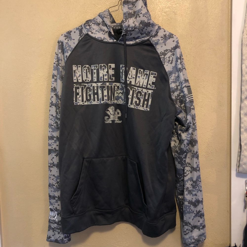 Military camo Notre Dame sweatshirt